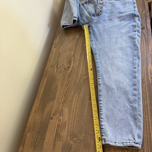 Banana Republic Womens 32S Short Petite Blue  High Rise Button Fly  Denim‎ Jeans - Picture 10 of 10